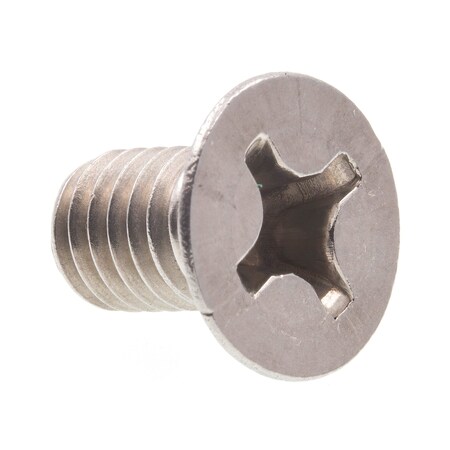 Prime-Line M6-1.00 x 10 mm Phillips Flat Machine Screw, Plain 316 Stainless Steel, 10 PK 9121506